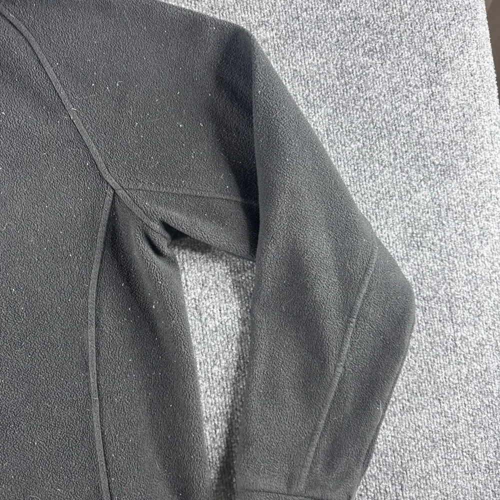 North Face Jacket Mens L? Black Fleece Sweatshirt Full Zip Polyester Hiking